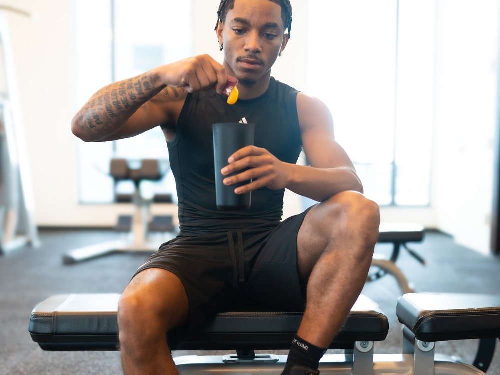 An active person energized and focused after NeuroHoney